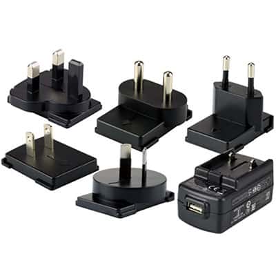 Zasilacz USB + 5 adapterów do terminali Honeywell EDA50K/51/52/52 HC/56/57/60/61K/70/71 50136024-001