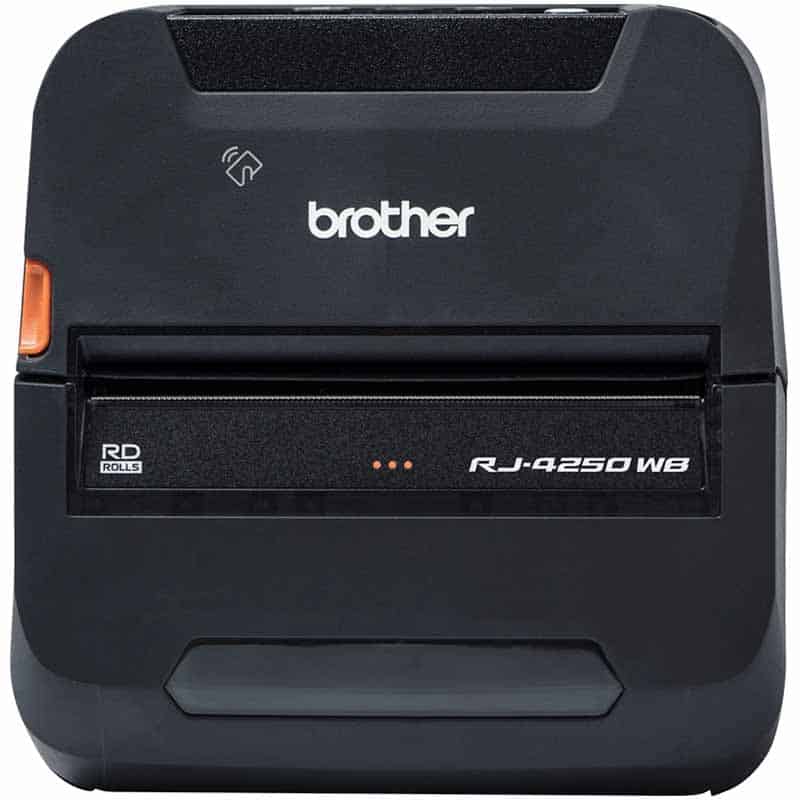 Przenośna drukarka etykiet i paragonów Brother RJ-4250WB, 4-calowa (Bluetooth/MFi/Wi-Fi) RJ4250WBZ1